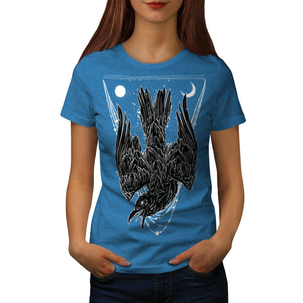 Crazy Crow Bird Life Womens T-Shirt