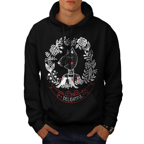 Delightful Cat Shape Mens Hoodie