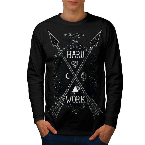 Hard Work Prevails Mens Long Sleeve T-Shirt