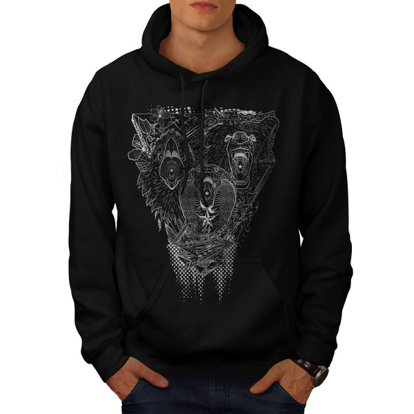 Nature Big Predators Mens Hoodie