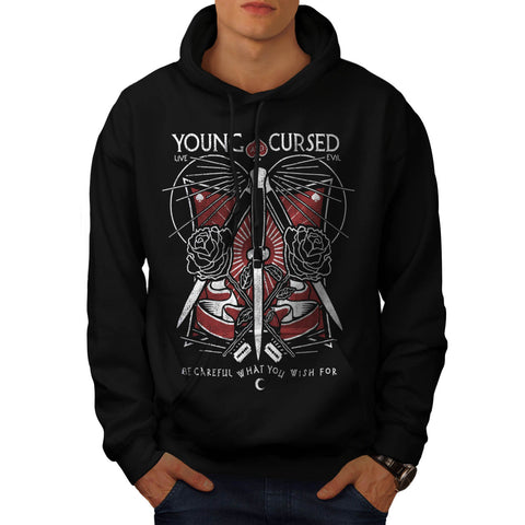 Young And Cursed USA Mens Hoodie