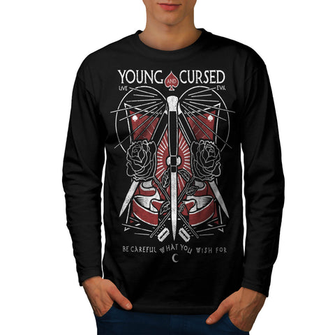 Young And Cursed USA Mens Long Sleeve T-Shirt