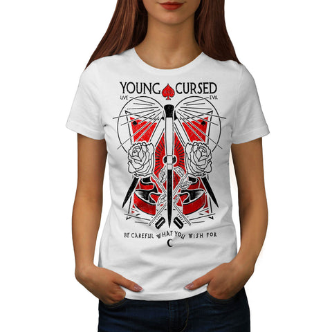 Young And Cursed USA Womens T-Shirt