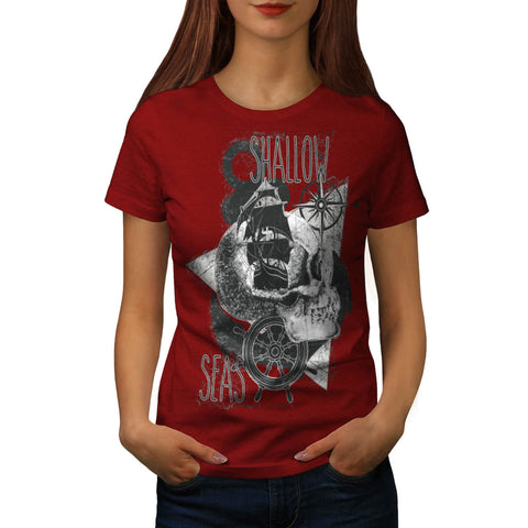Pirate Shallow Sea Womens T-Shirt