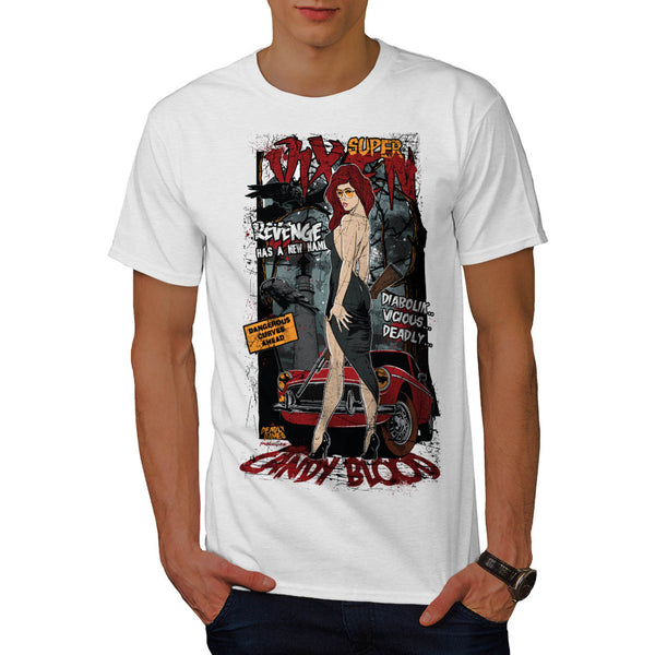 Super Vixen Horror Mens T-Shirt