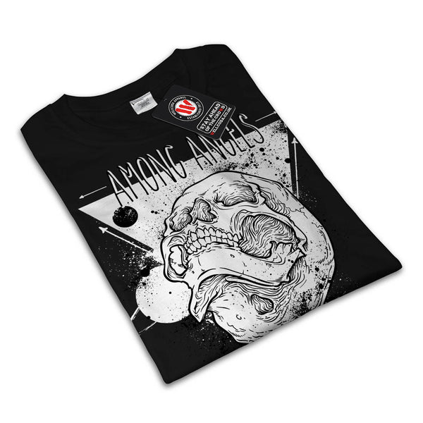 Among Angel Skull Mens T-Shirt