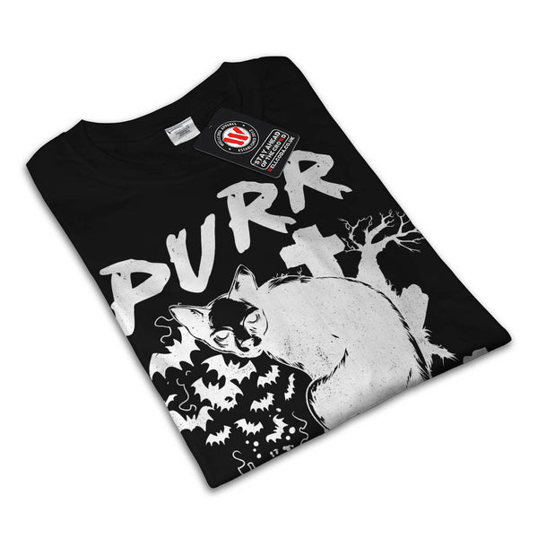 Pure Evil Purr Cat Womens T-Shirt