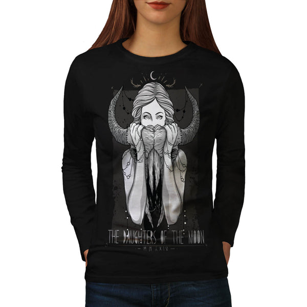 Daughter Of The Moon Womens Long Sleeve T-Shirt