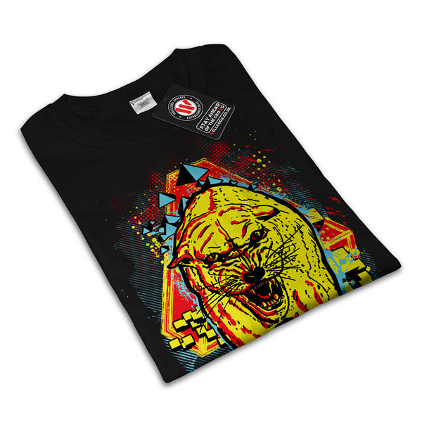 Jungle Cat Leopard Womens T-Shirt