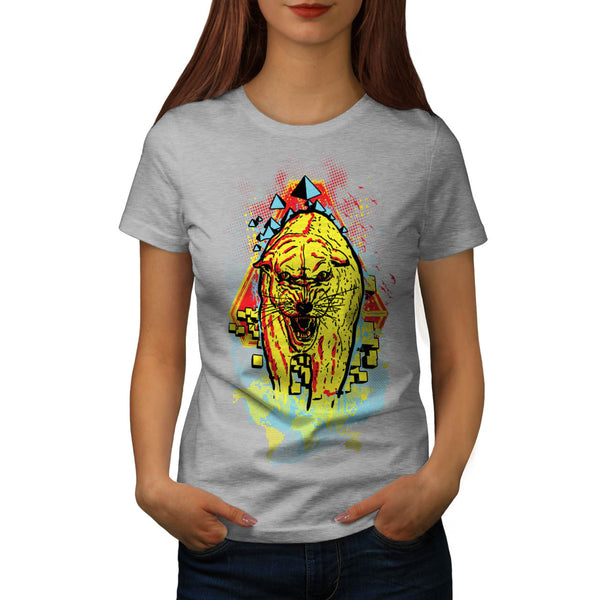Jungle Cat Leopard Womens T-Shirt