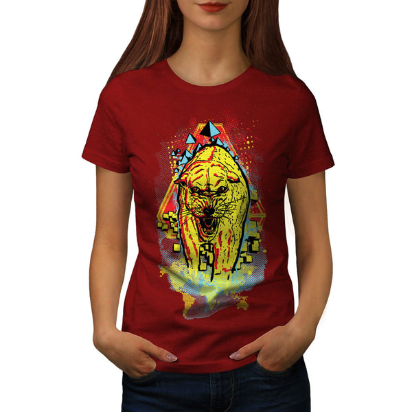 Jungle Cat Leopard Womens T-Shirt