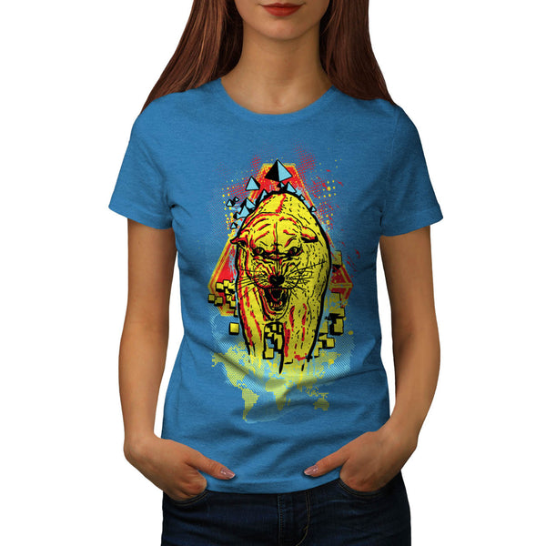 Jungle Cat Leopard Womens T-Shirt