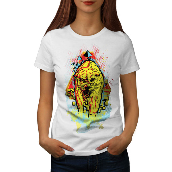 Jungle Cat Leopard Womens T-Shirt