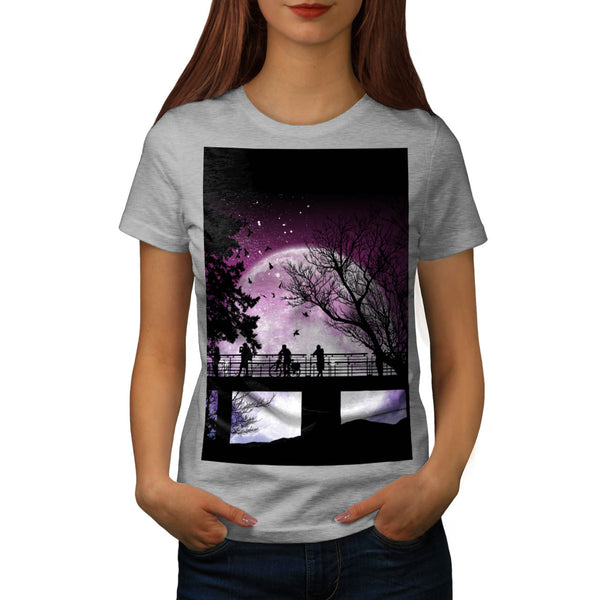 Amazing Moon Light Womens T-Shirt