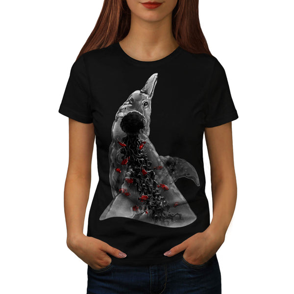 Underwater Dolphin Womens T-Shirt