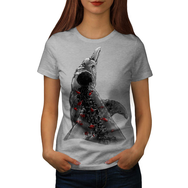 Underwater Dolphin Womens T-Shirt
