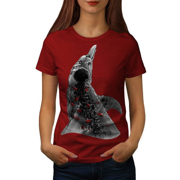 Underwater Dolphin Womens T-Shirt