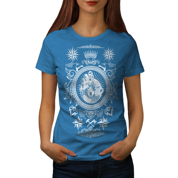 Whole World In Hand Womens T-Shirt