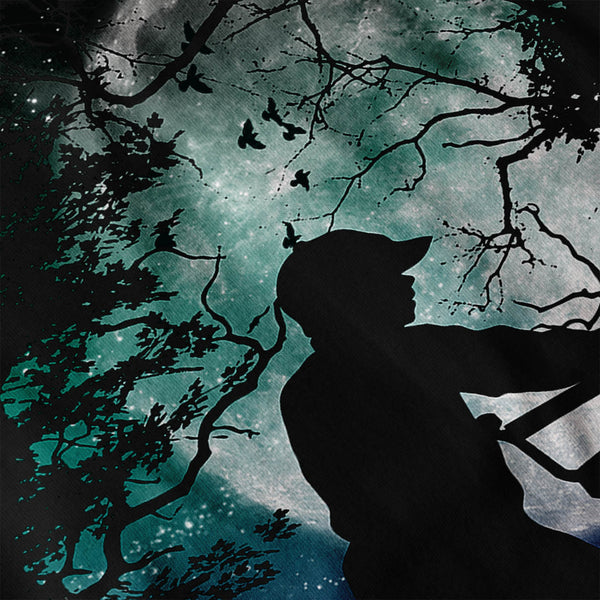 Cycle Moon Light Mens Hoodie