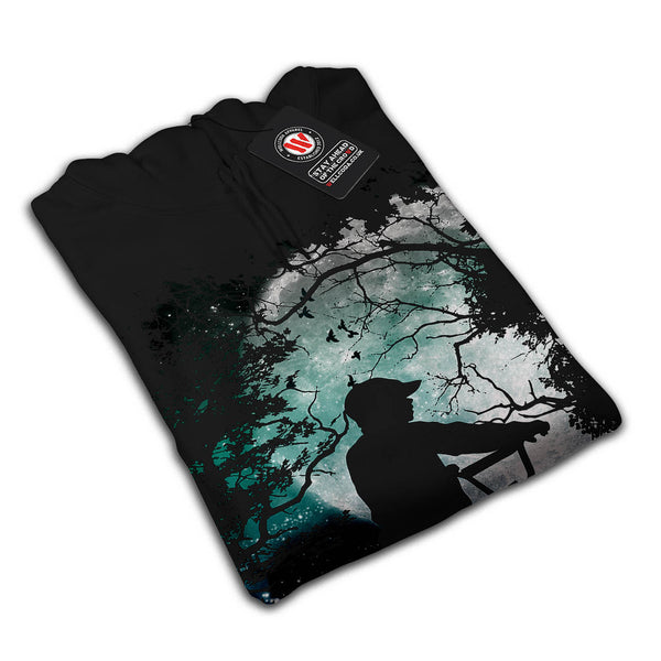 Cycle Moon Light Mens Hoodie