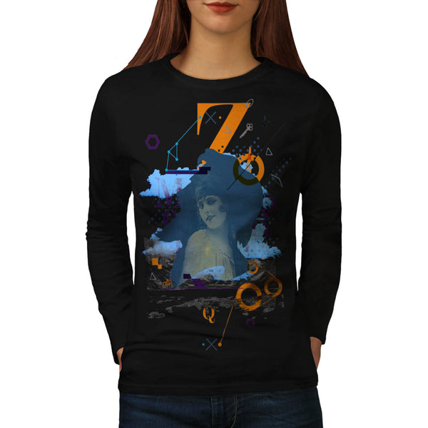 Old Style Lady Model Womens Long Sleeve T-Shirt