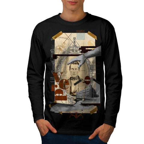 Mirror Vintage Man Mens Long Sleeve T-Shirt