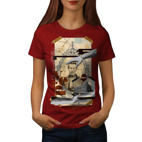 Mirror Vintage Man Womens T-Shirt