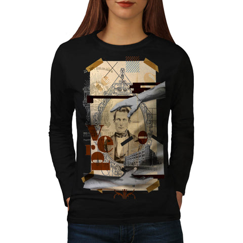 Mirror Vintage Man Womens Long Sleeve T-Shirt