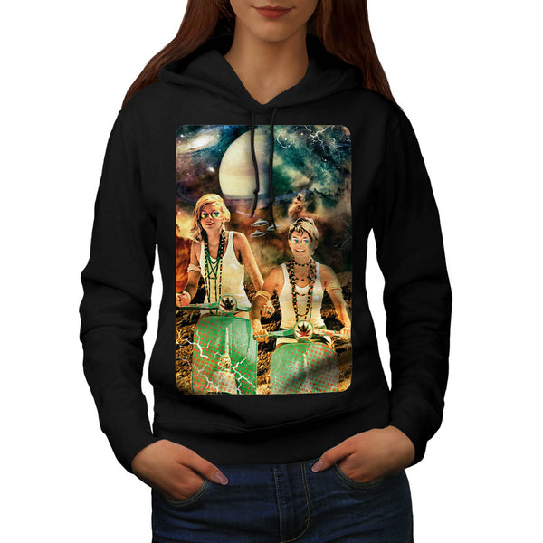 Weed Scooter World Womens Hoodie