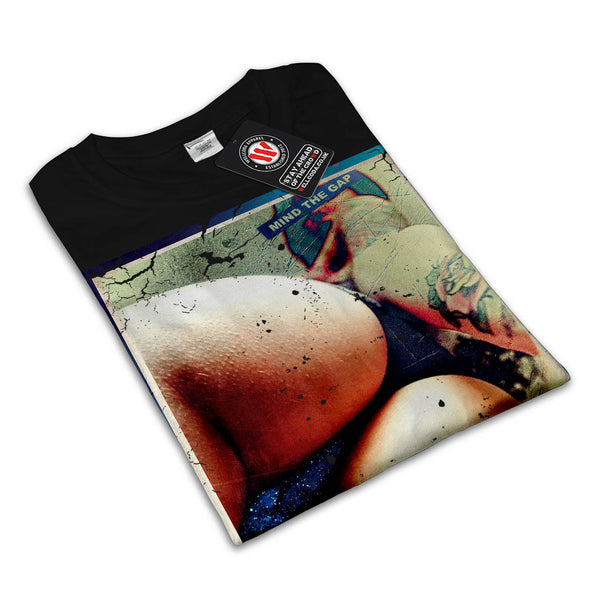 Mind The Gap Thigh Womens T-Shirt