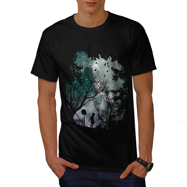 Kid Balloon Night Mens T-Shirt