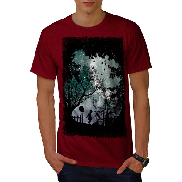 Kid Balloon Night Mens T-Shirt