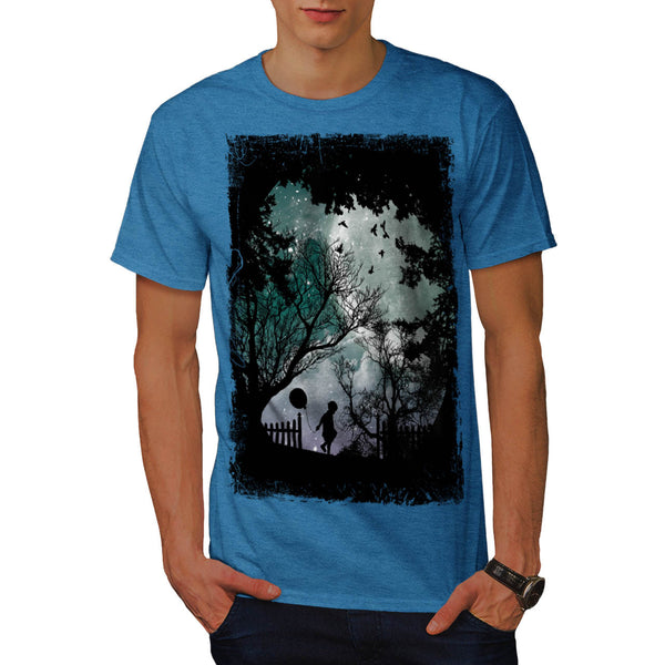 Kid Balloon Night Mens T-Shirt