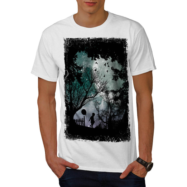 Kid Balloon Night Mens T-Shirt