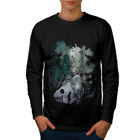 Kid Balloon Night Mens Long Sleeve T-Shirt