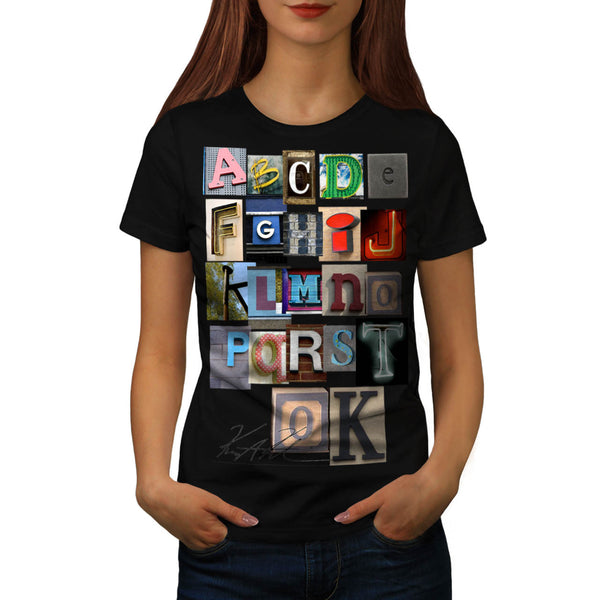 Alphabet Photograph Womens T-Shirt