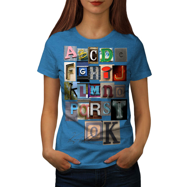 Alphabet Photograph Womens T-Shirt