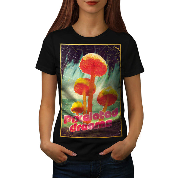 Pixelated Dreams Womens T-Shirt