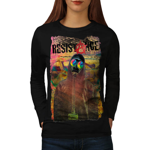 Resistance Protest Womens Long Sleeve T-Shirt