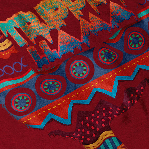 Acid Tripping Llama Mens T-Shirt