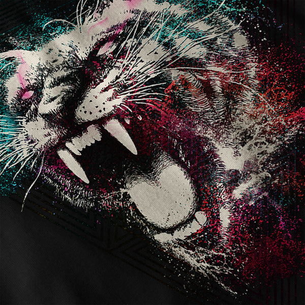 Scary Big Tiger Face Mens T-Shirt