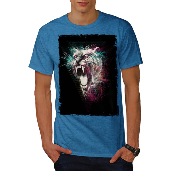 Scary Big Tiger Face Mens T-Shirt