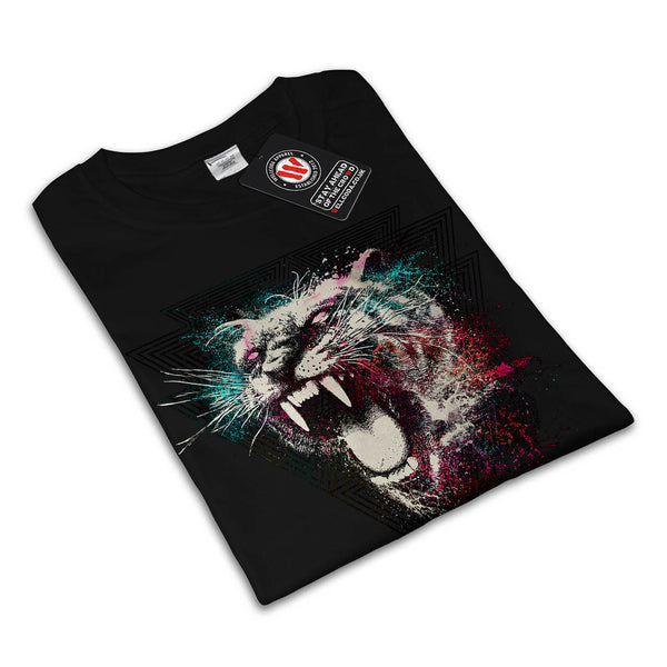 Scary Big Tiger Face Mens T-Shirt