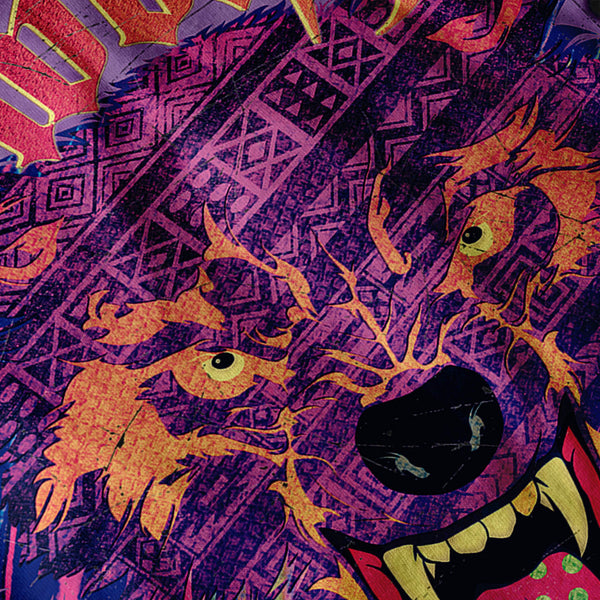 Amazing Wolf Face Mens Hoodie