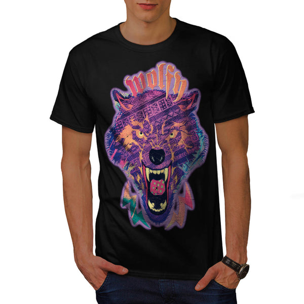 Amazing Wolf Face Mens T-Shirt