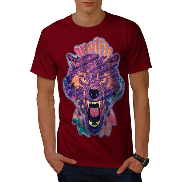 Amazing Wolf Face Mens T-Shirt