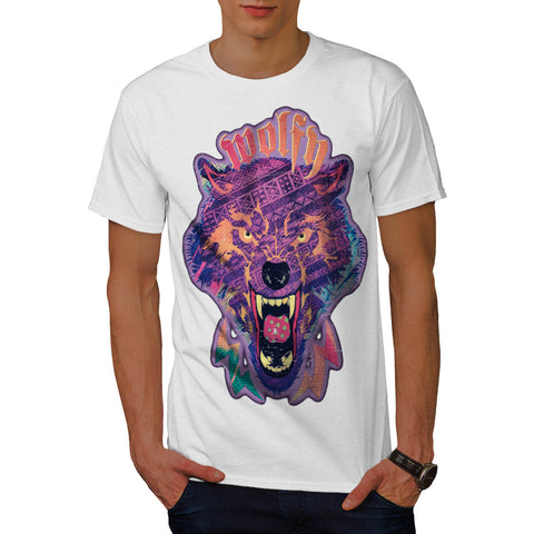 Amazing Wolf Face Mens T-Shirt