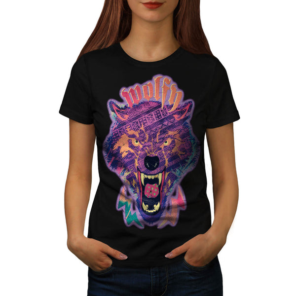 Amazing Wolf Face Womens T-Shirt