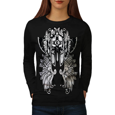 Dark Knight Respect Womens Long Sleeve T-Shirt