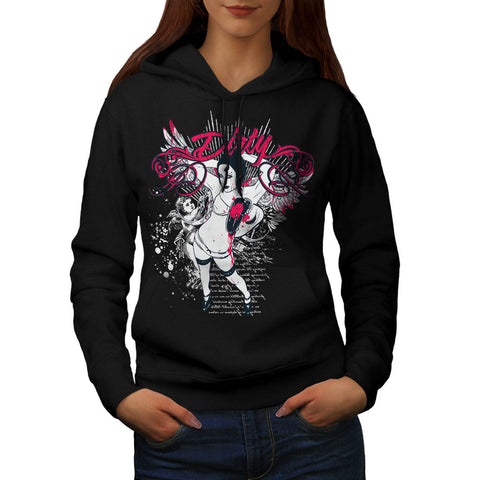 Dirty Love Heart Beat Womens Hoodie